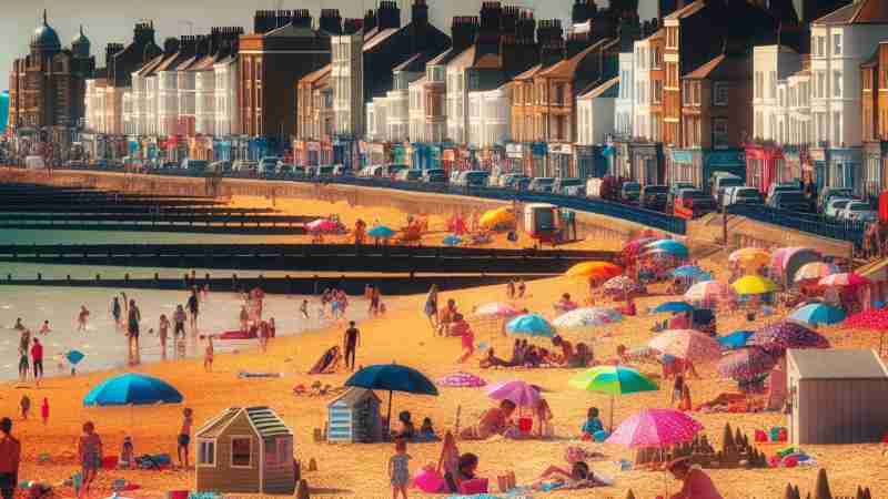 7th Best UK Holiday Hotspot: Discover the Charm of Margate, Kent, Concept art for illustrative purpose, tags: sie von - Monok